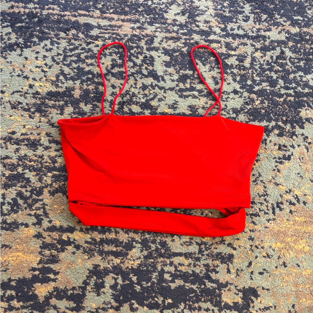Red Women's Crop Top